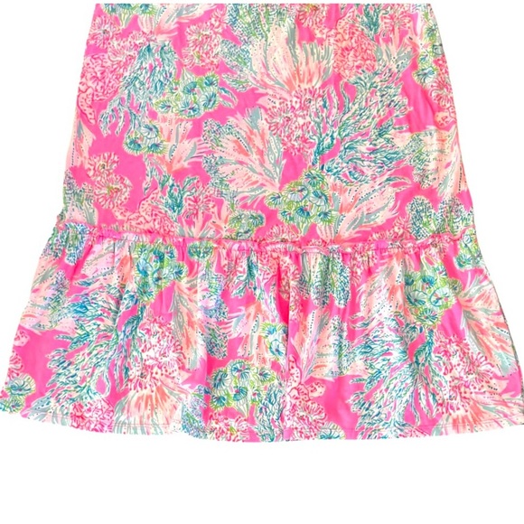 Lilly Pulitzer Skyelar Seaing Things Tank Dress, Pink/Blue Print, Size M - Picture 5 of 7